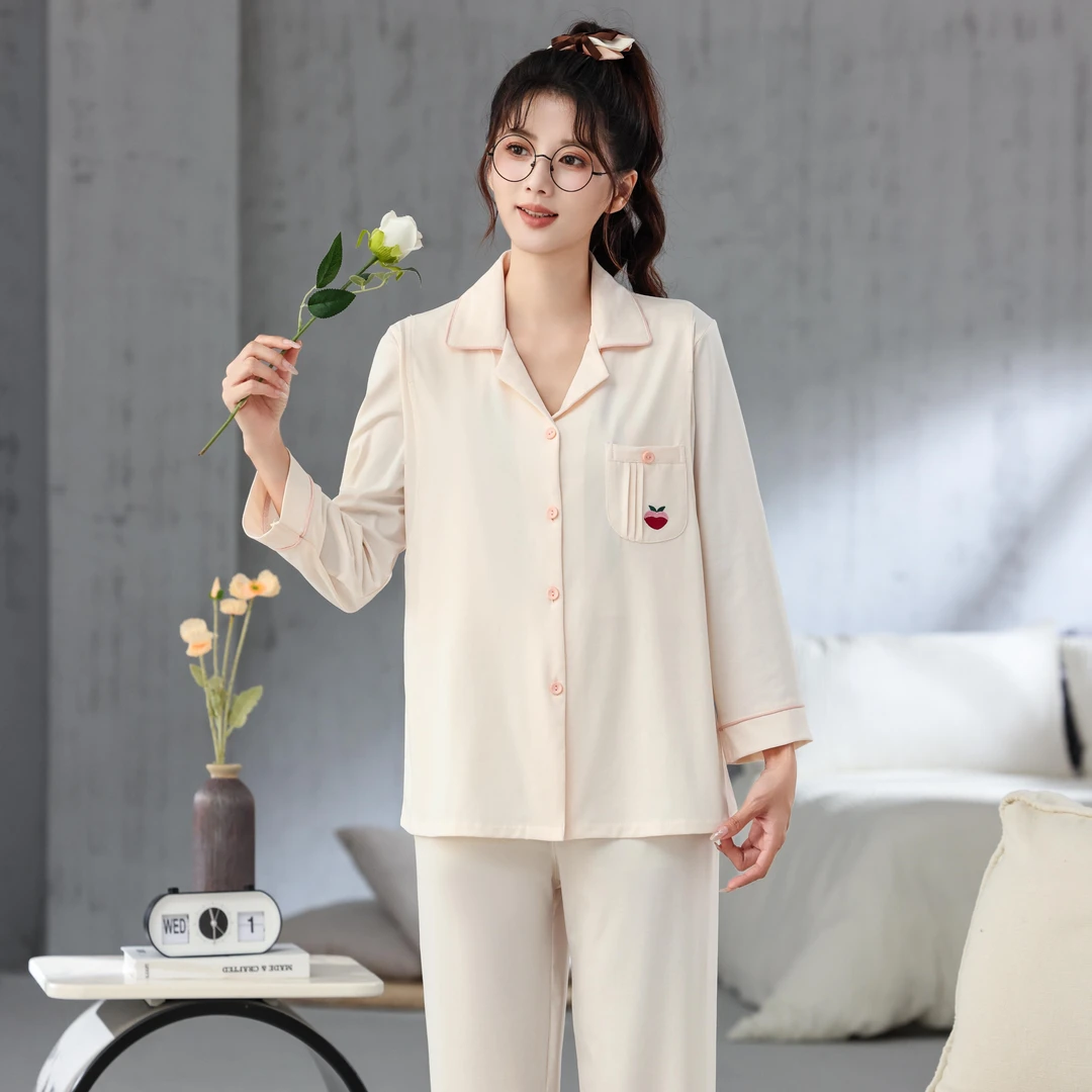 高端薄棉哺乳月子服1226