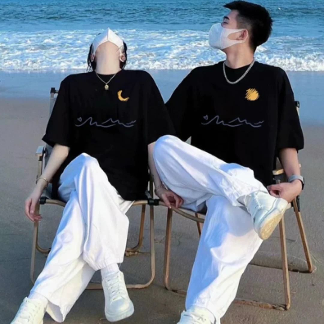 特别不一样的新款潮牌情侣装情侣短袖夏装小众高级感短袖t恤上衣