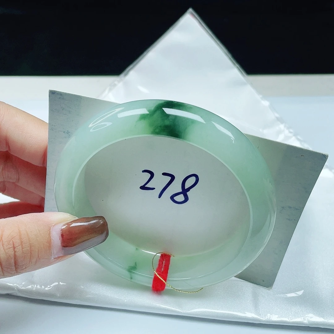 翡翠未镶嵌手镯 正圈58