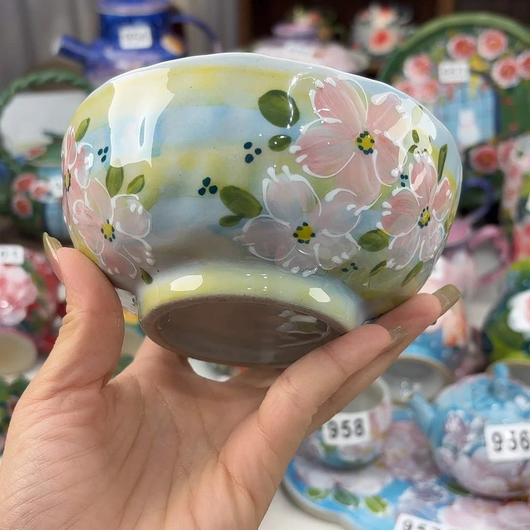 景德镇手绘高温釉下彩陶瓷茶具