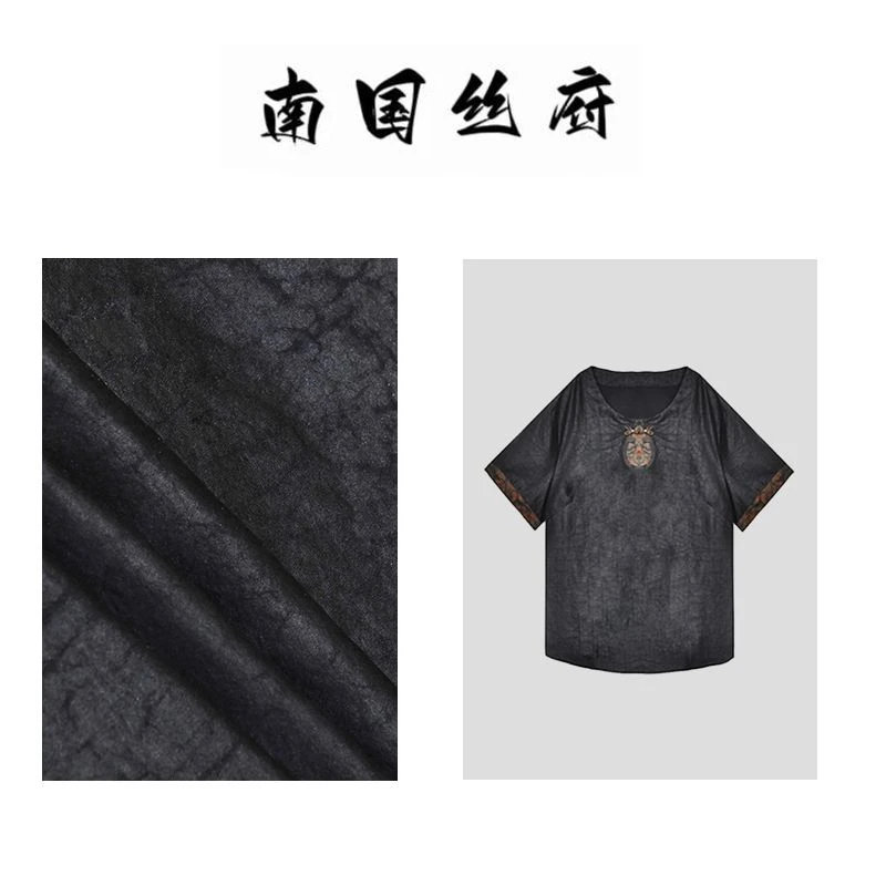 【蝶舞】奢绸系列 | 重磅薯莨国风染整工艺上衣