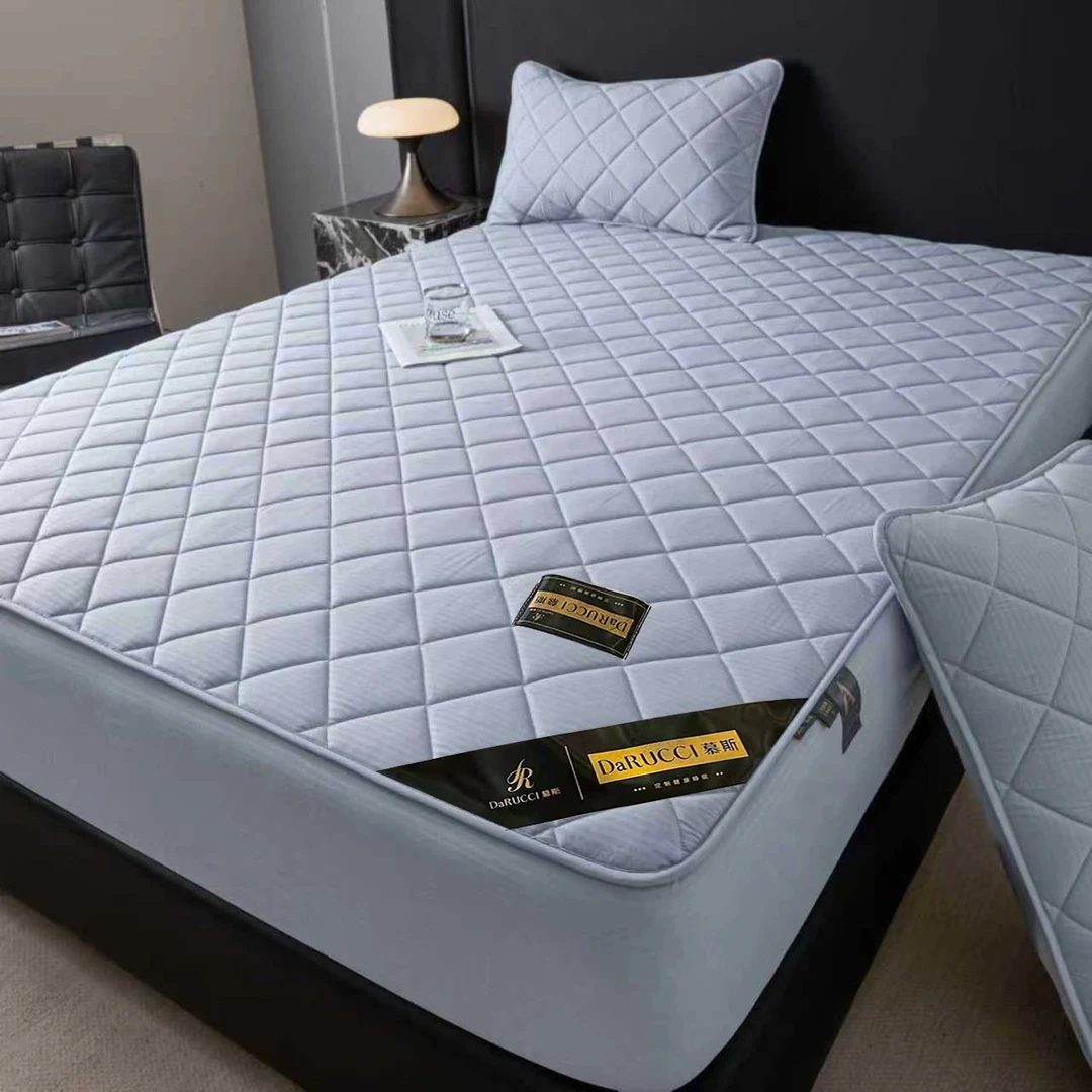 双面四季抗菌夹棉床笠单件榻榻米加厚家用防滑床垫保护罩床笠罩套