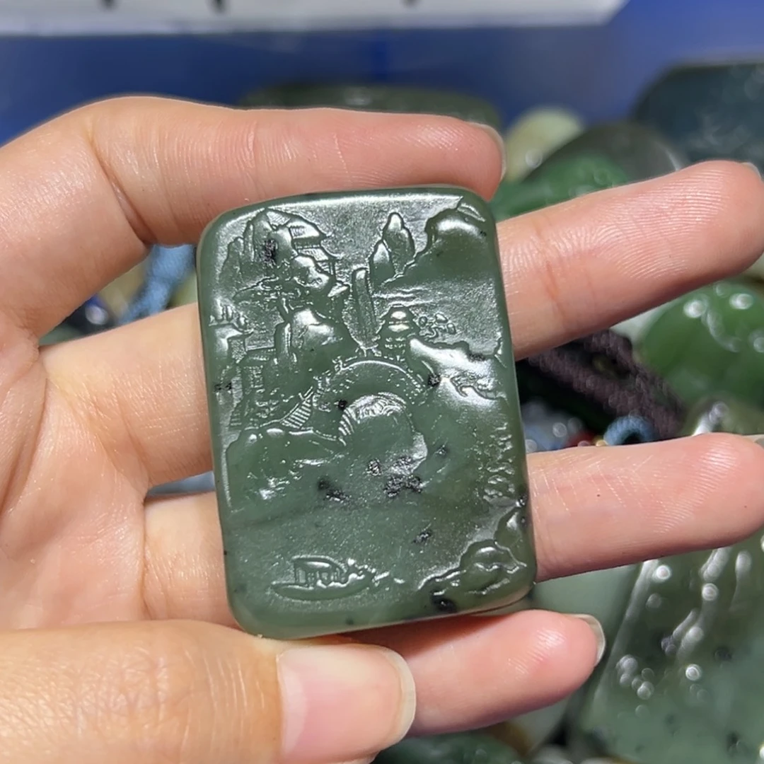 和田玉未镶嵌颈饰5