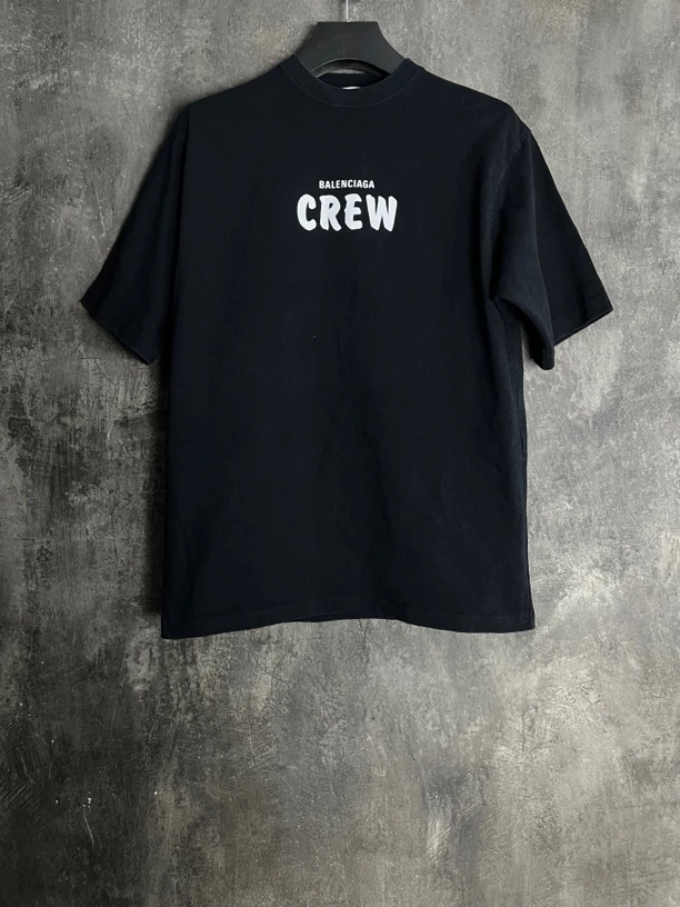 全新未使用 Balenciaga/巴黎世家 XS码*1/CREW字母logo短袖/01117