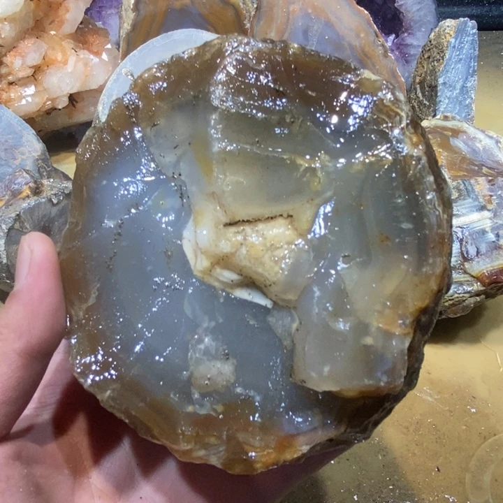 未镶嵌玛瑙/玉髓珠宝半成品