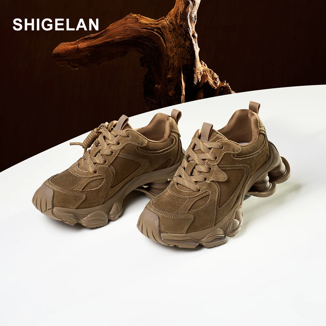 诗歌兰鞋子女ins潮牌百搭阔腿裤必备厚底增高运动老爹鞋女856-72