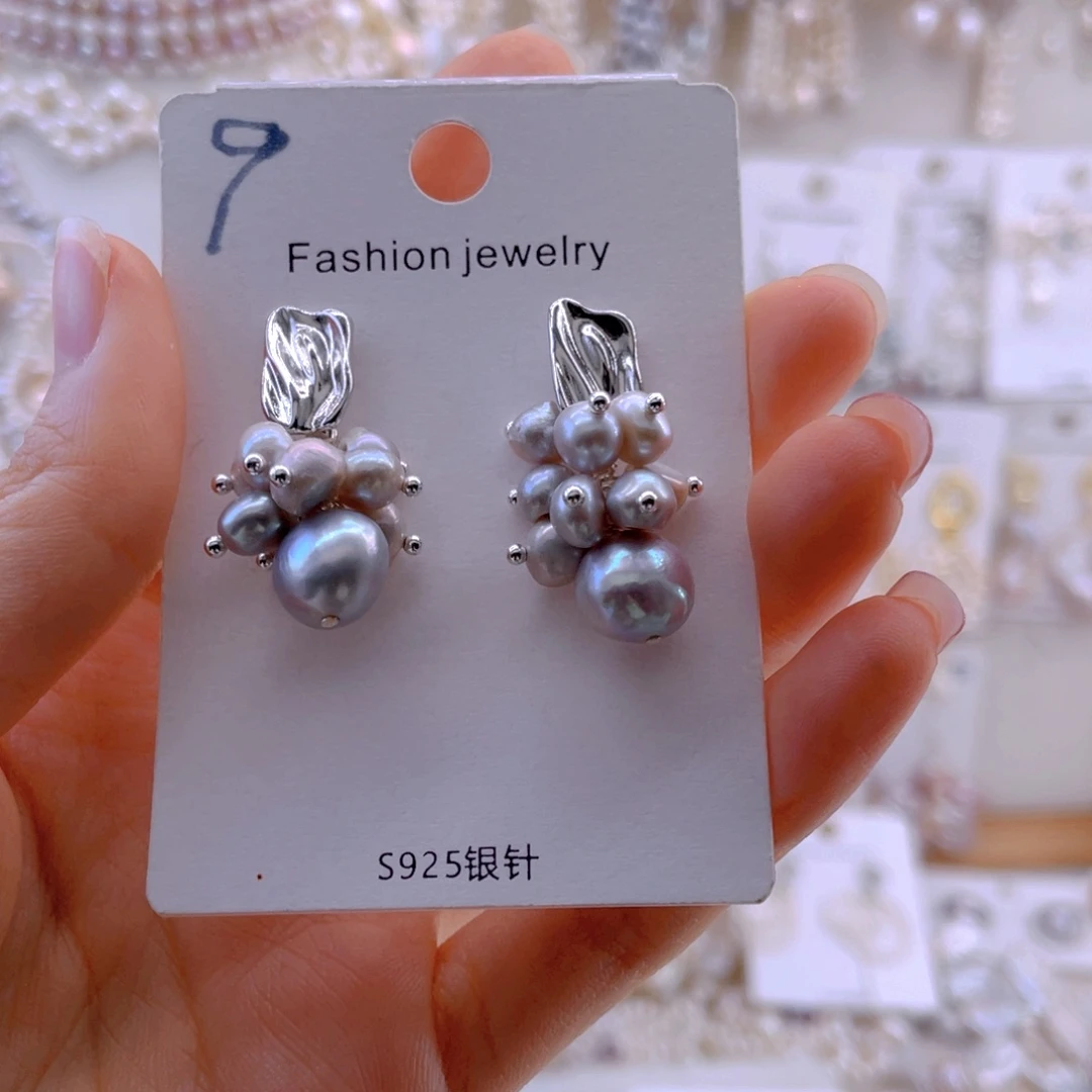 未镶嵌耳饰淡水珍珠耳饰