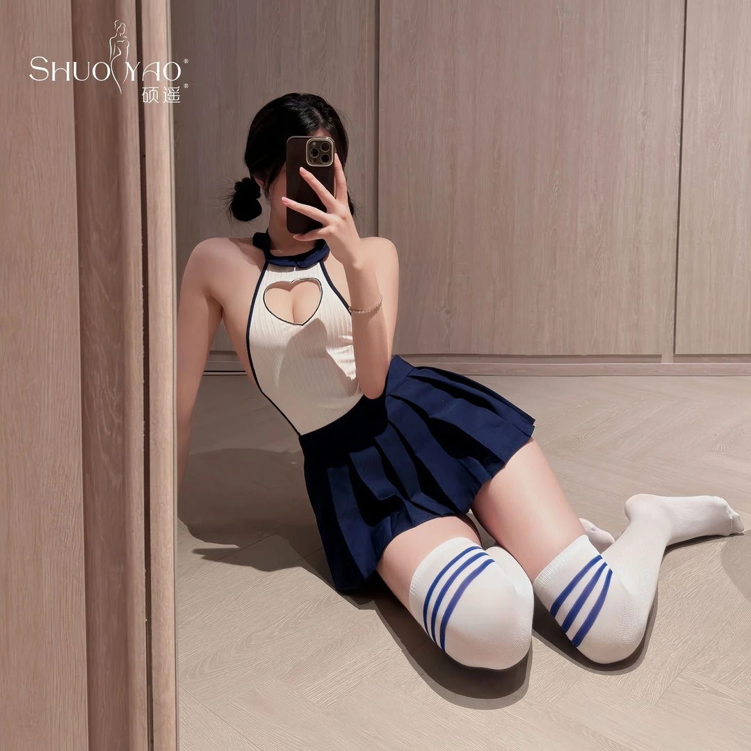 角色扮演纯欲jk学生装性感制服诱惑小胸套装