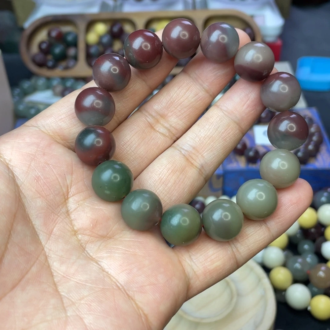 非金属秦紫玉手串天然原矿尺寸14包容