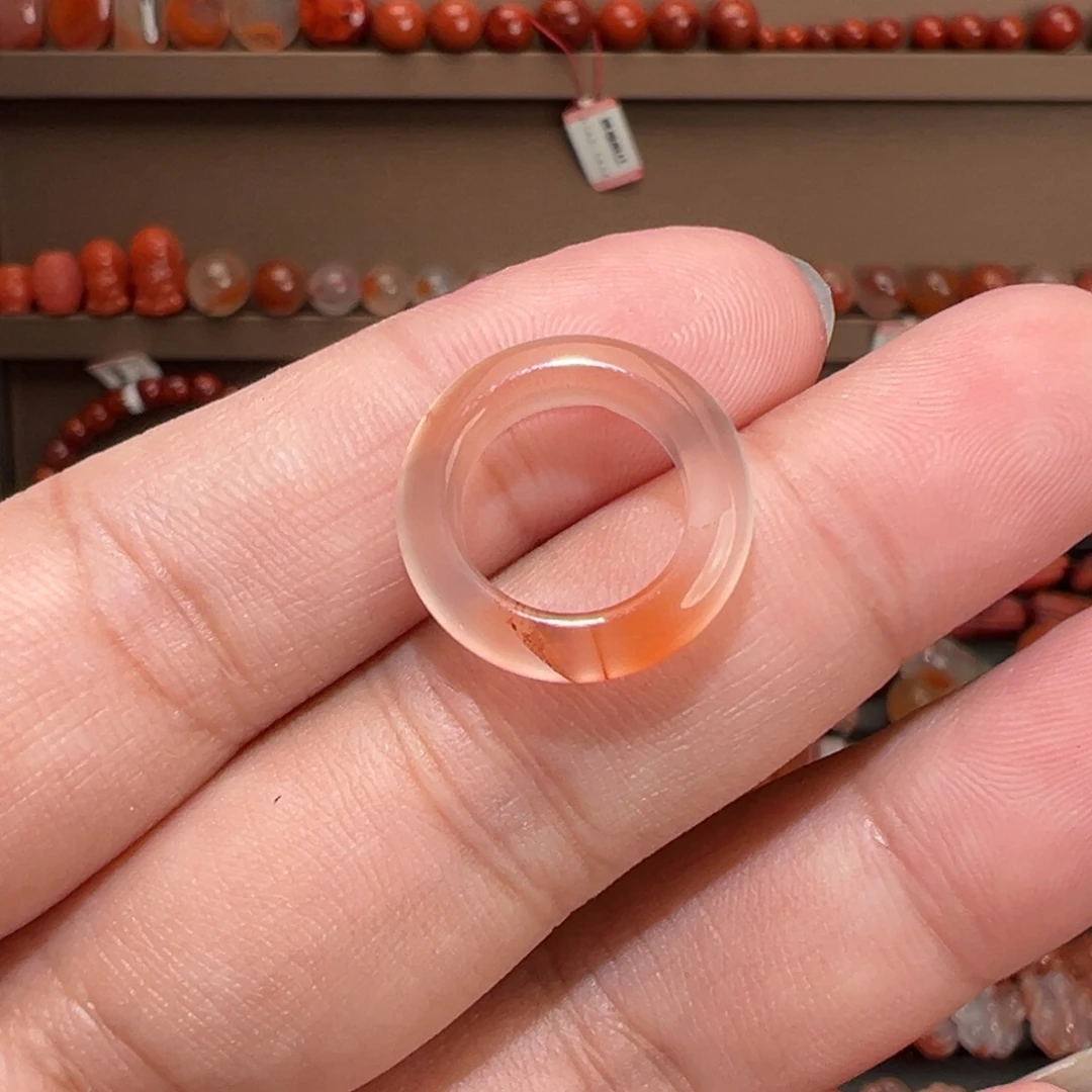 南红玛瑙川料未镶嵌内径卡11咪➕跑环