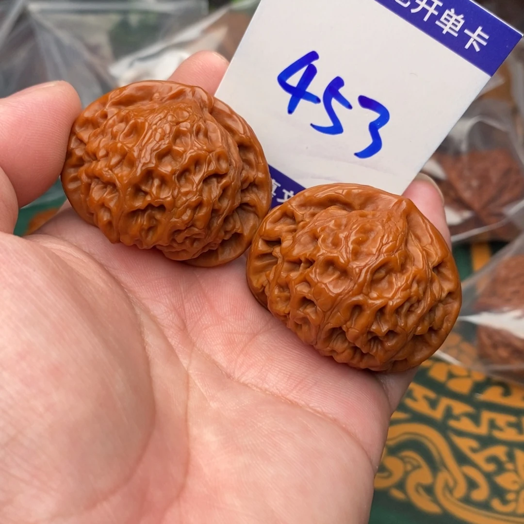 雨***田文玩核桃把件宫灯42