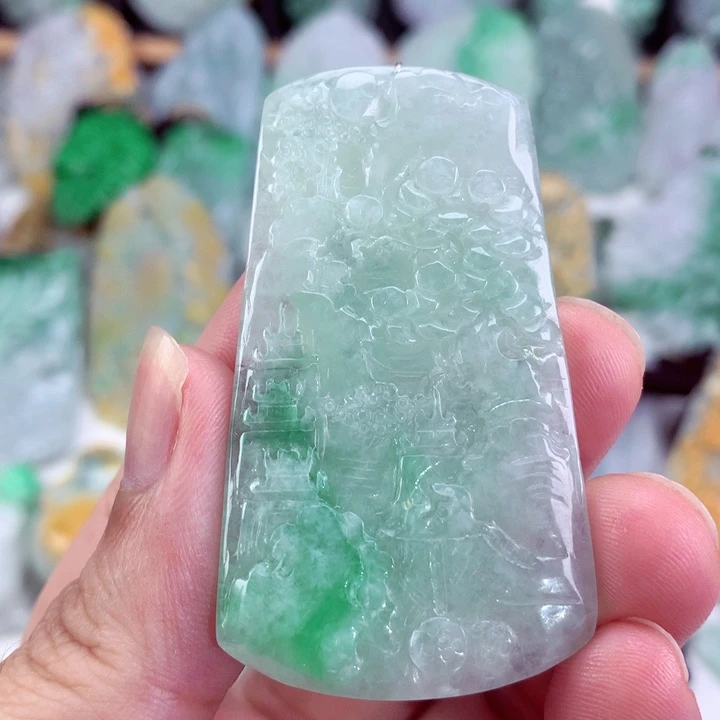 翡翠未镶嵌吊坠(不含链)