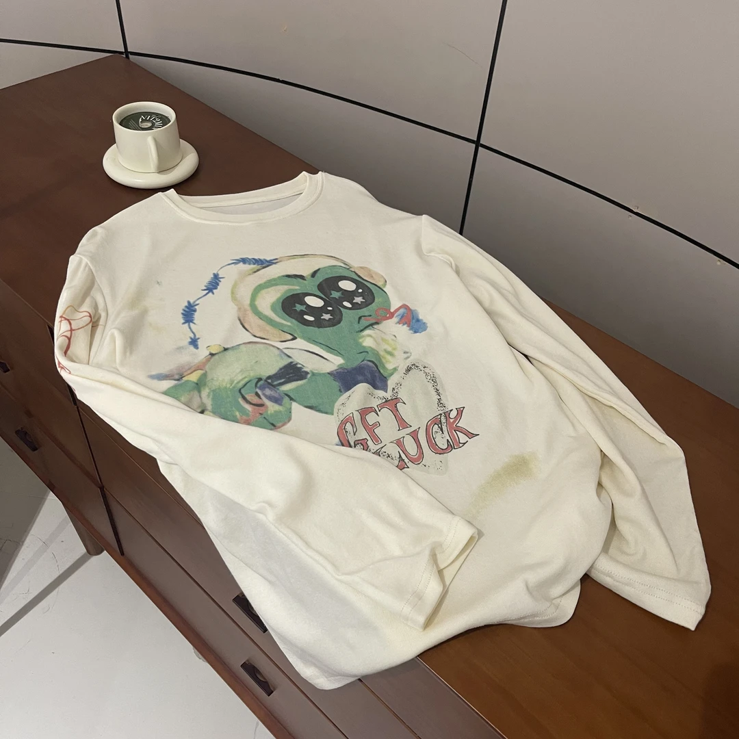 FUJIA STYLE新款气质休闲韩版简约星星眼小蛇T恤T004