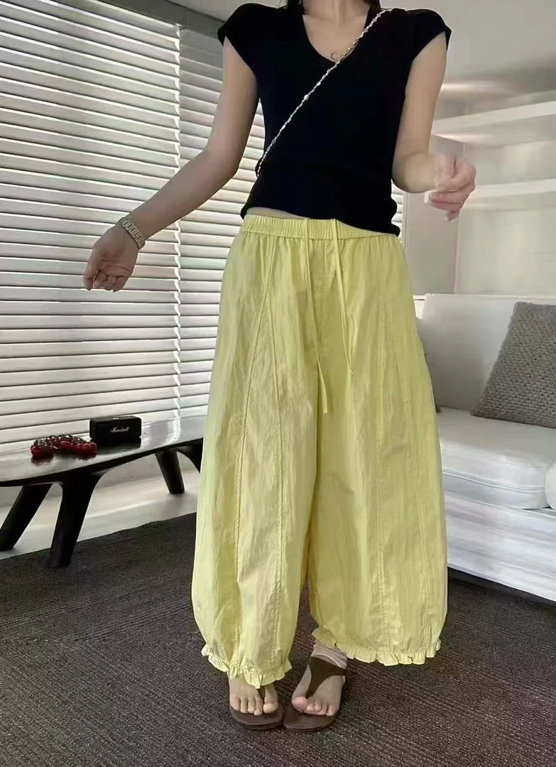 晶姐家花边灯笼裤