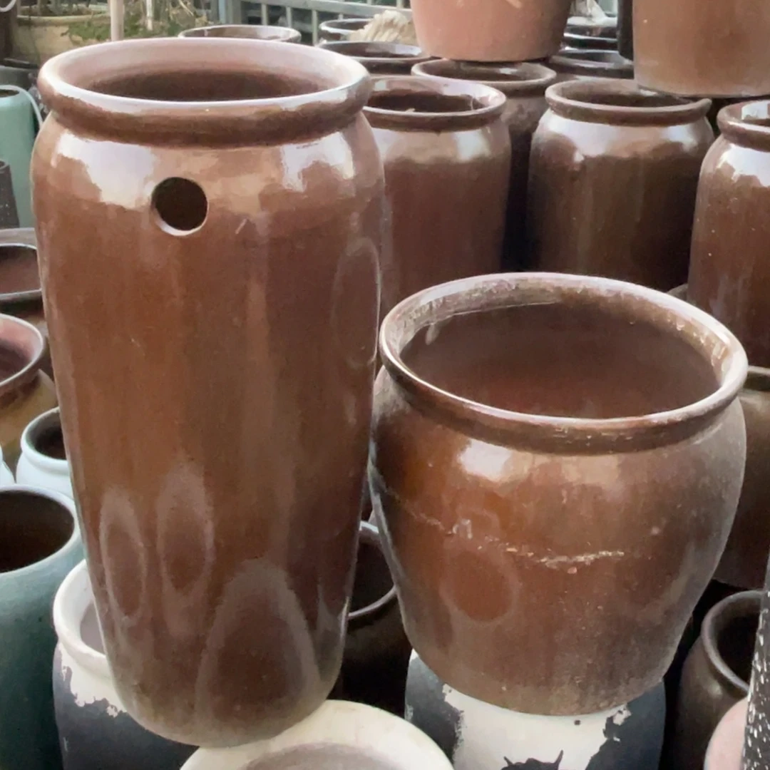 紫砂花盆流水瑕……