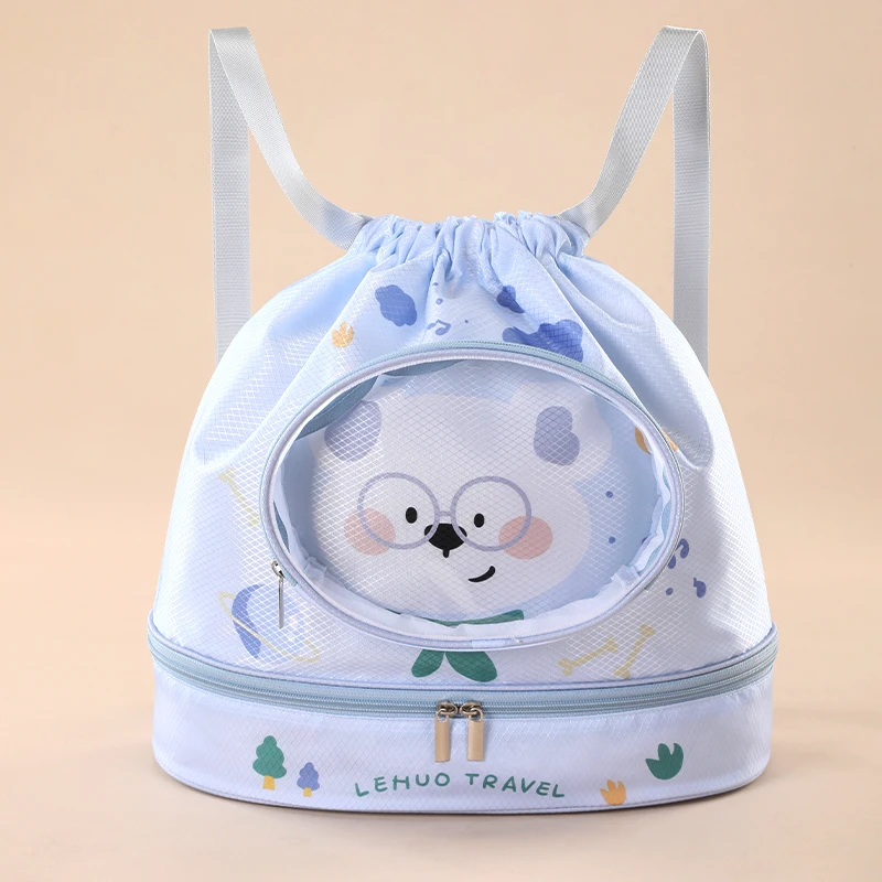 儿童游泳包干湿分离男童泳包泳衣防水收纳袋女海边户外便携式背包