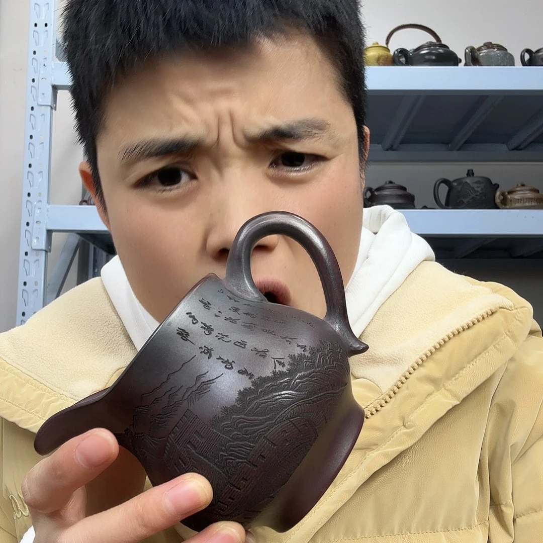 茶壶紫砂民间手艺人全手工制作