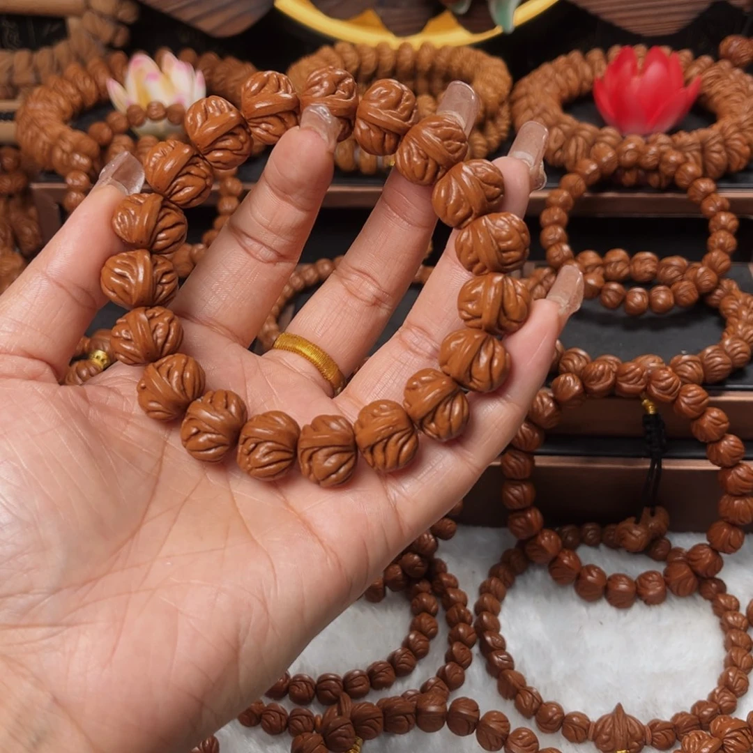 桃核手串龙***村16顶级双脊龙单圈