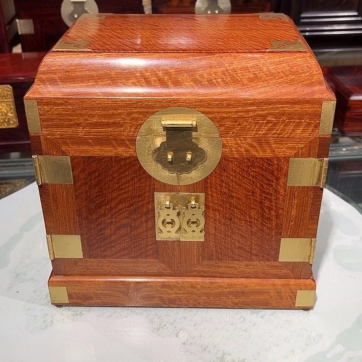 大果紫檀（缅甸花梨）独板官箱25/18/24