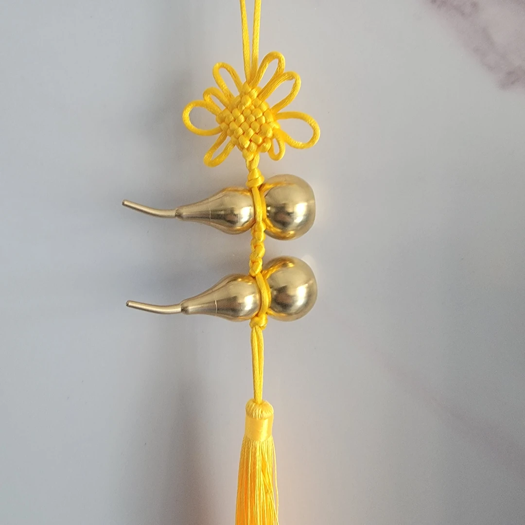 西北铜葫芦中国结挂件流苏家居中式开口挂饰家居饰品精美小物件