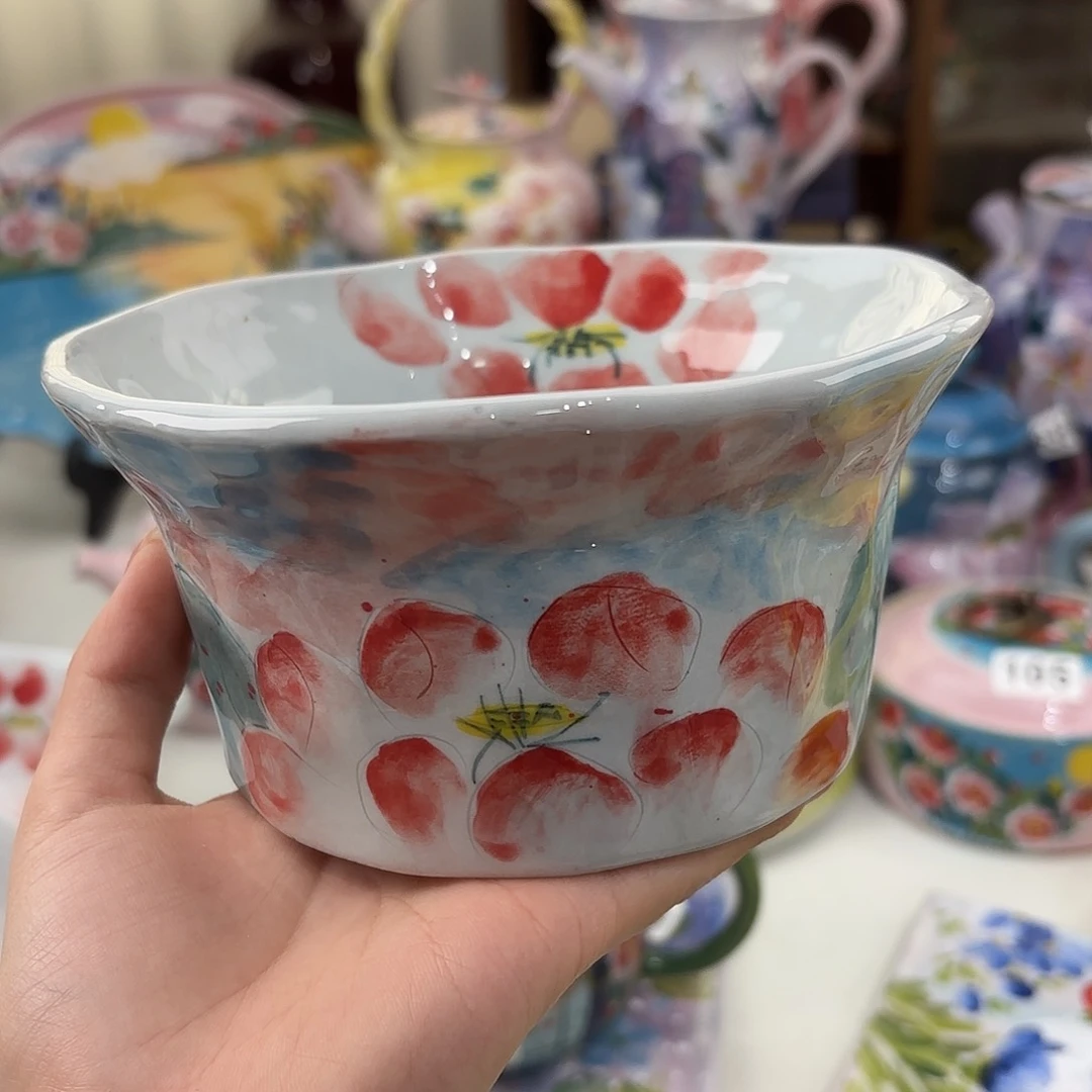 景德镇手绘高温釉下彩陶瓷茶具