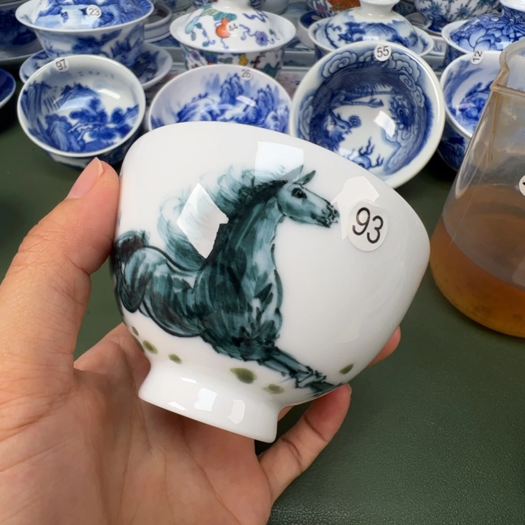 景德镇纯手工纯手绘茶具木木93