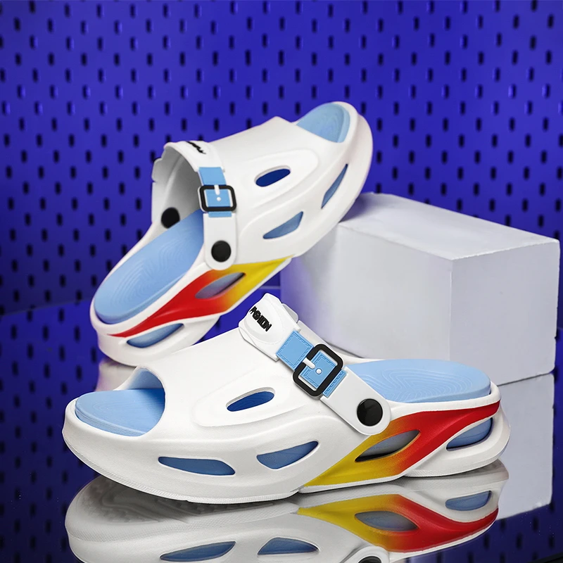 2025男士新款夏季透气凉拖鞋休闲百搭轻便潮流防滑户外防臭沙滩鞋