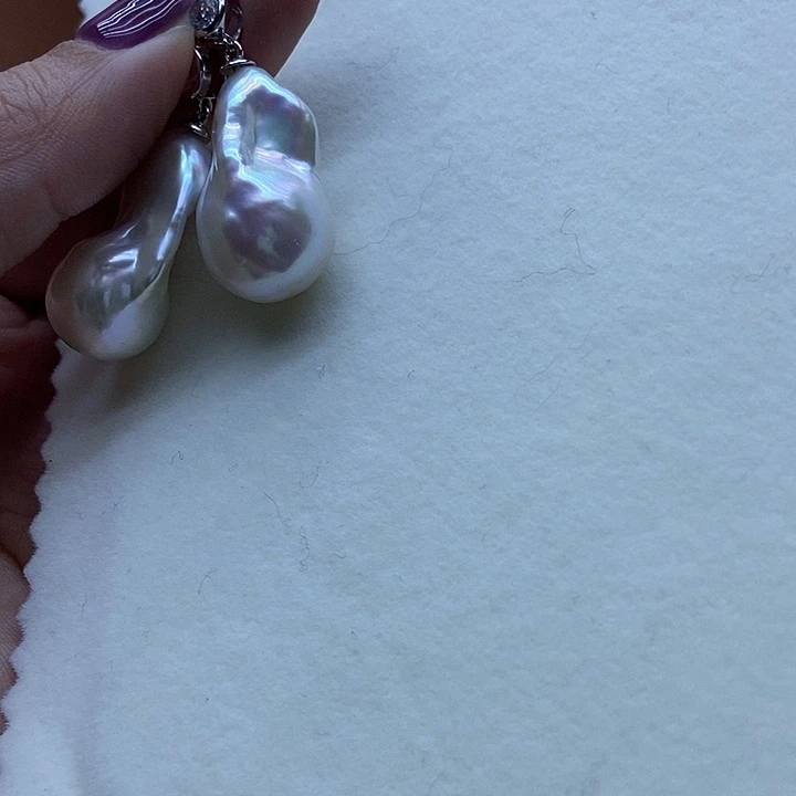 银S925镶嵌颈饰淡水珍珠