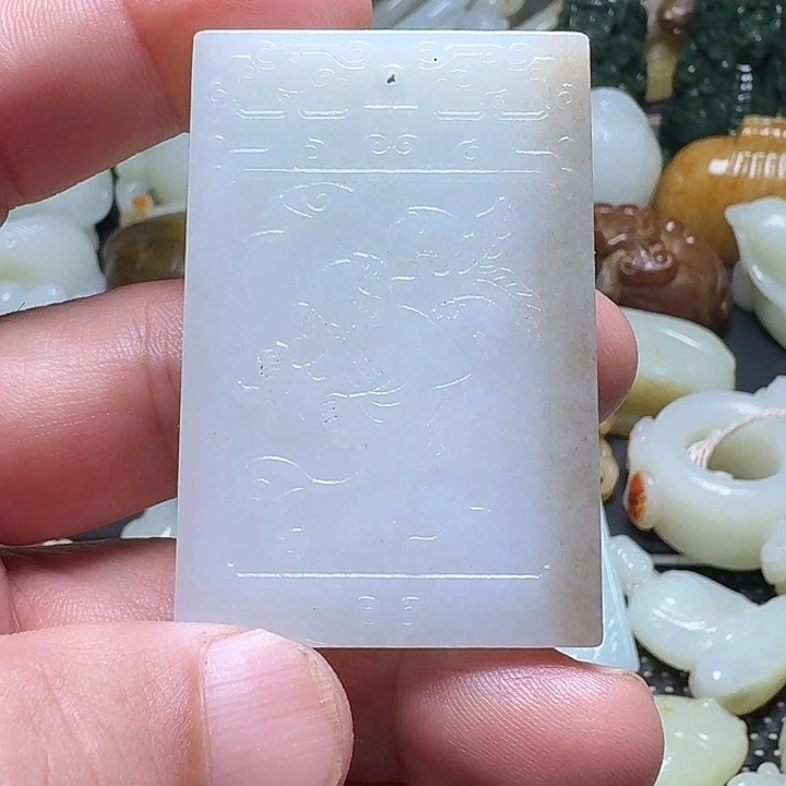 和田玉未镶嵌挂件