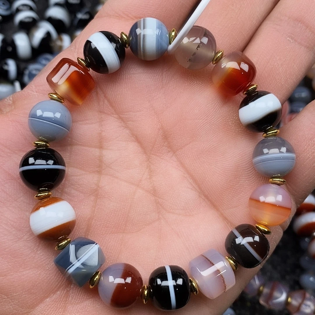 玛瑙/玉髓未镶嵌手链