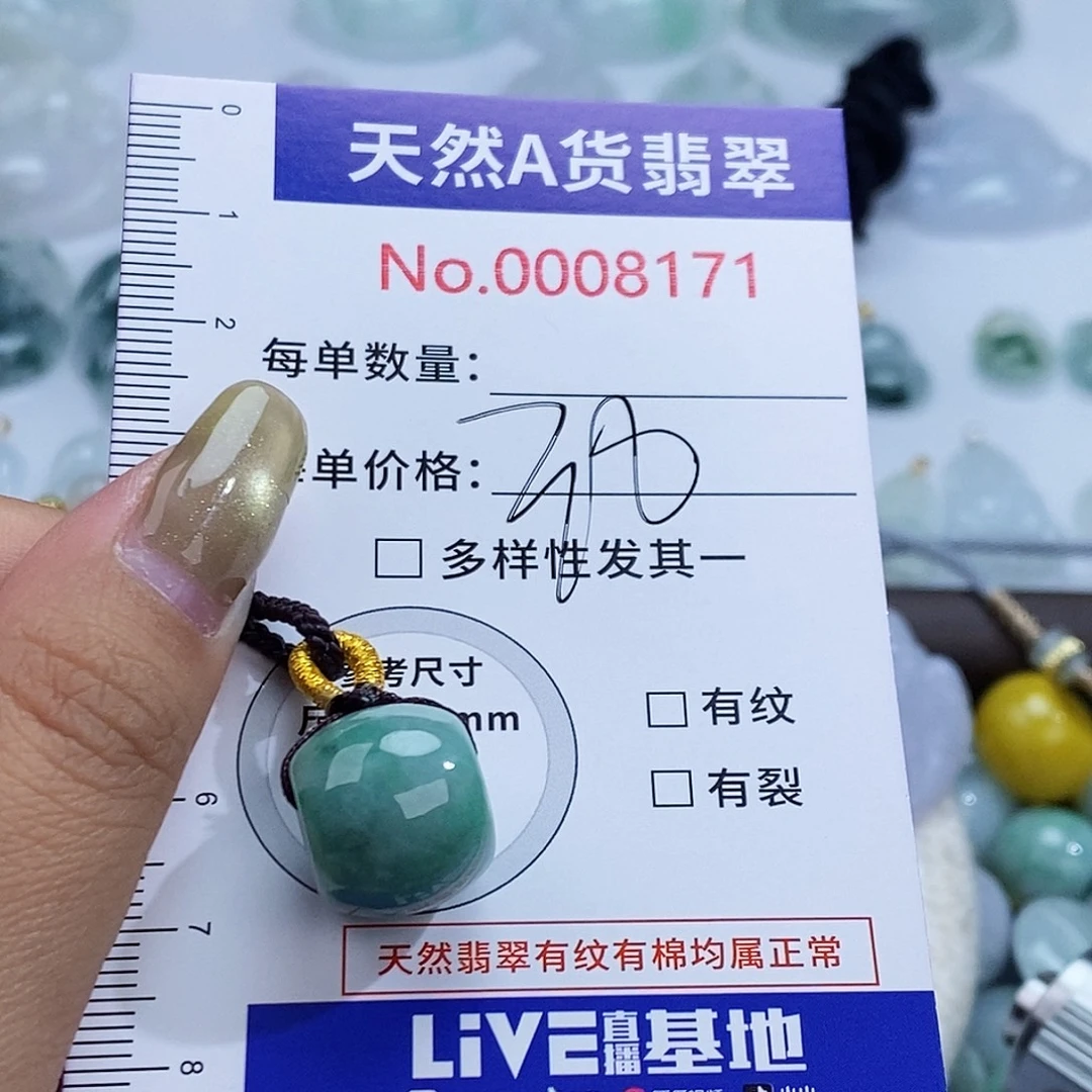 翡翠未镶嵌颈饰8171