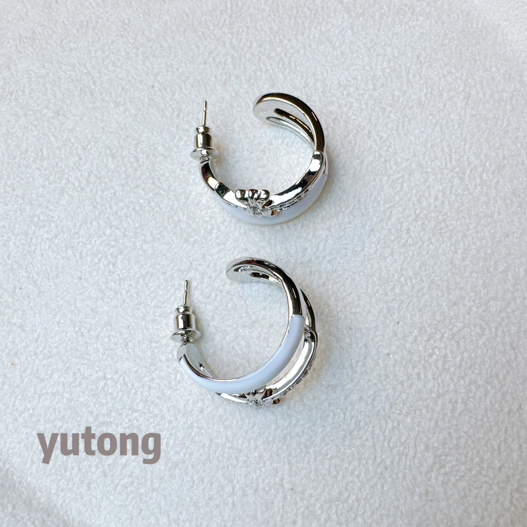 铜合金锆石耳饰 【雨桐轻奢饰品】设计款耳环YT01825