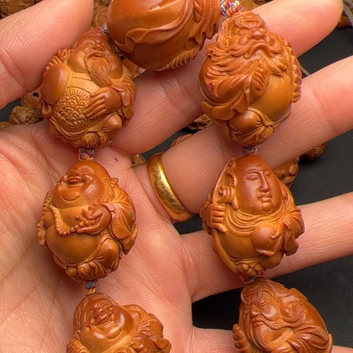 橄榄核手串/手链橄榄核雕刻的核雕作品