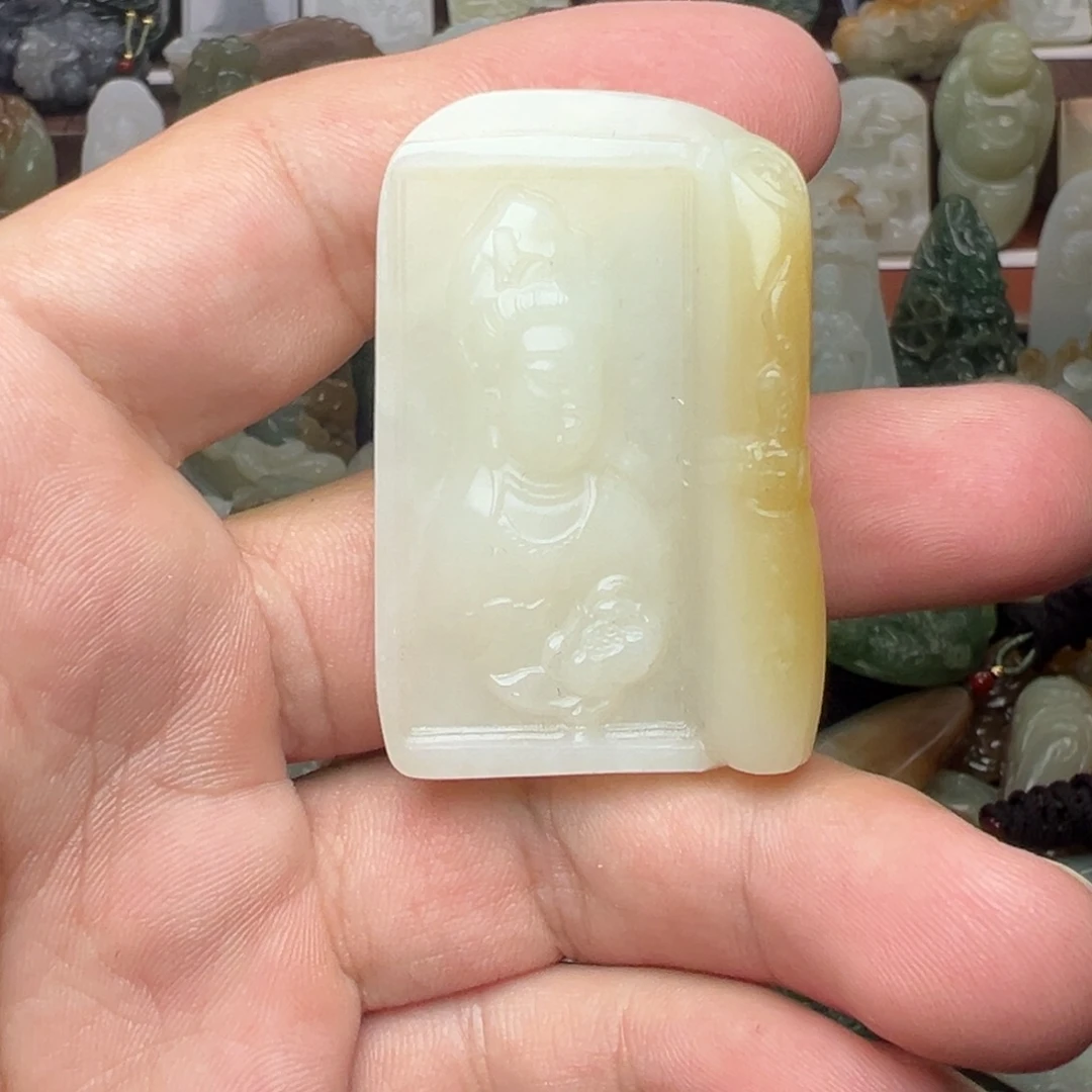 和田玉未镶嵌挂件