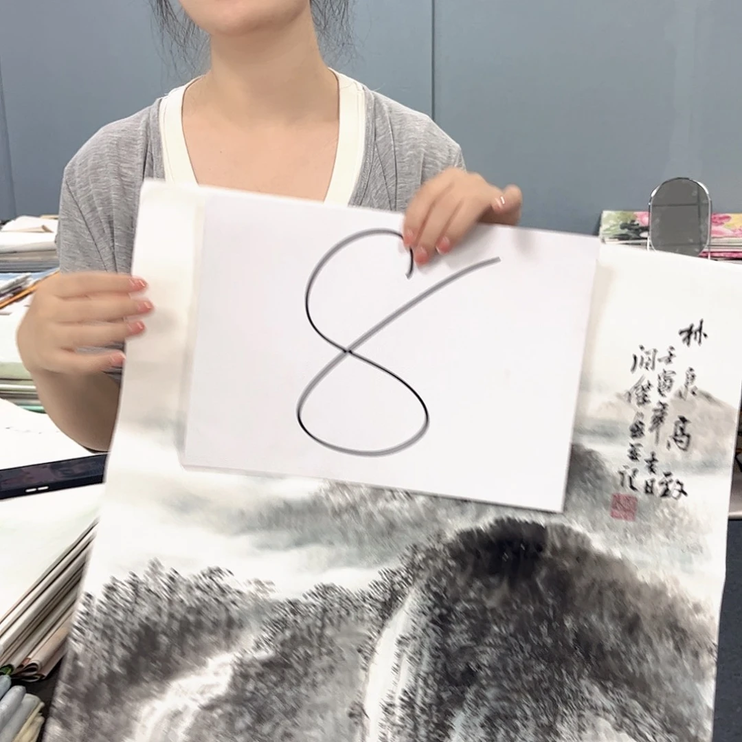 国画国画老师手绘作品