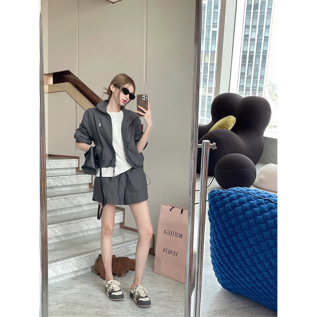 FORNI  city girl 清爽时髦运动风抽绳运动套装