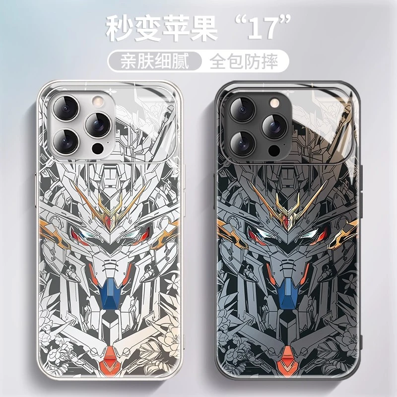 机动战士高达适用苹果16新款17秒变15大视窗14pro/13潮酷手机壳
