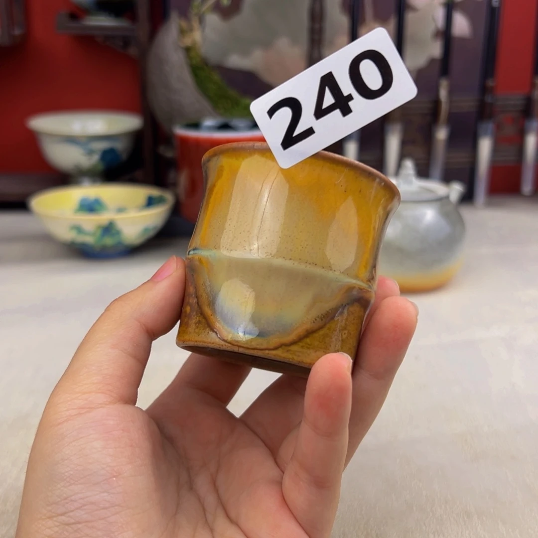 杯纯手工柴烧主人杯