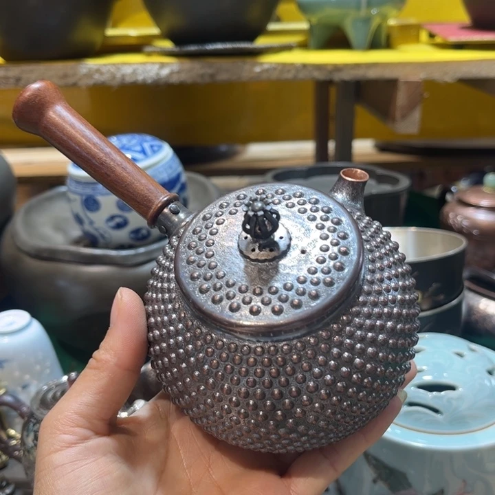 蜜安罐瓷香炉锡茶则
