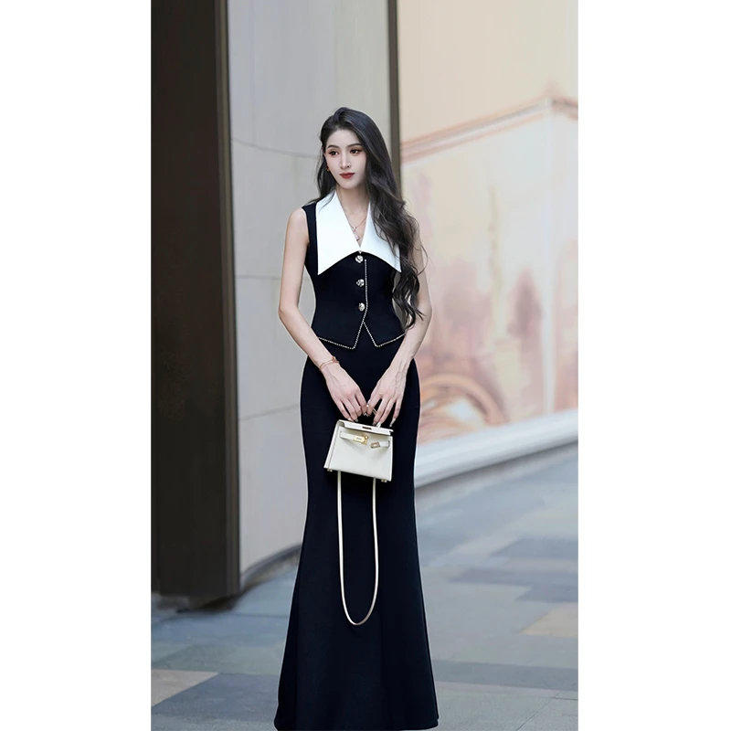 尤克菲儿 原创设计轻奢罗马纹两件套气质修身复古透气夏季套装