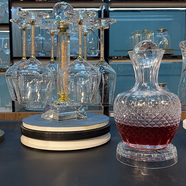 水晶玻璃手柄款420红酒杯10个啤酒杯10个白酒杯10个