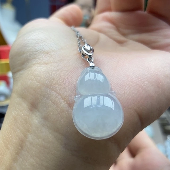 翡翠银S925镶嵌颈饰吊坠1