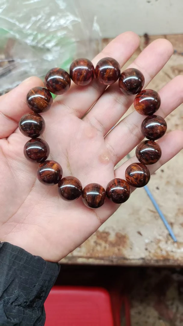 闭眼抢竞拍1.5黄花梨精品手串