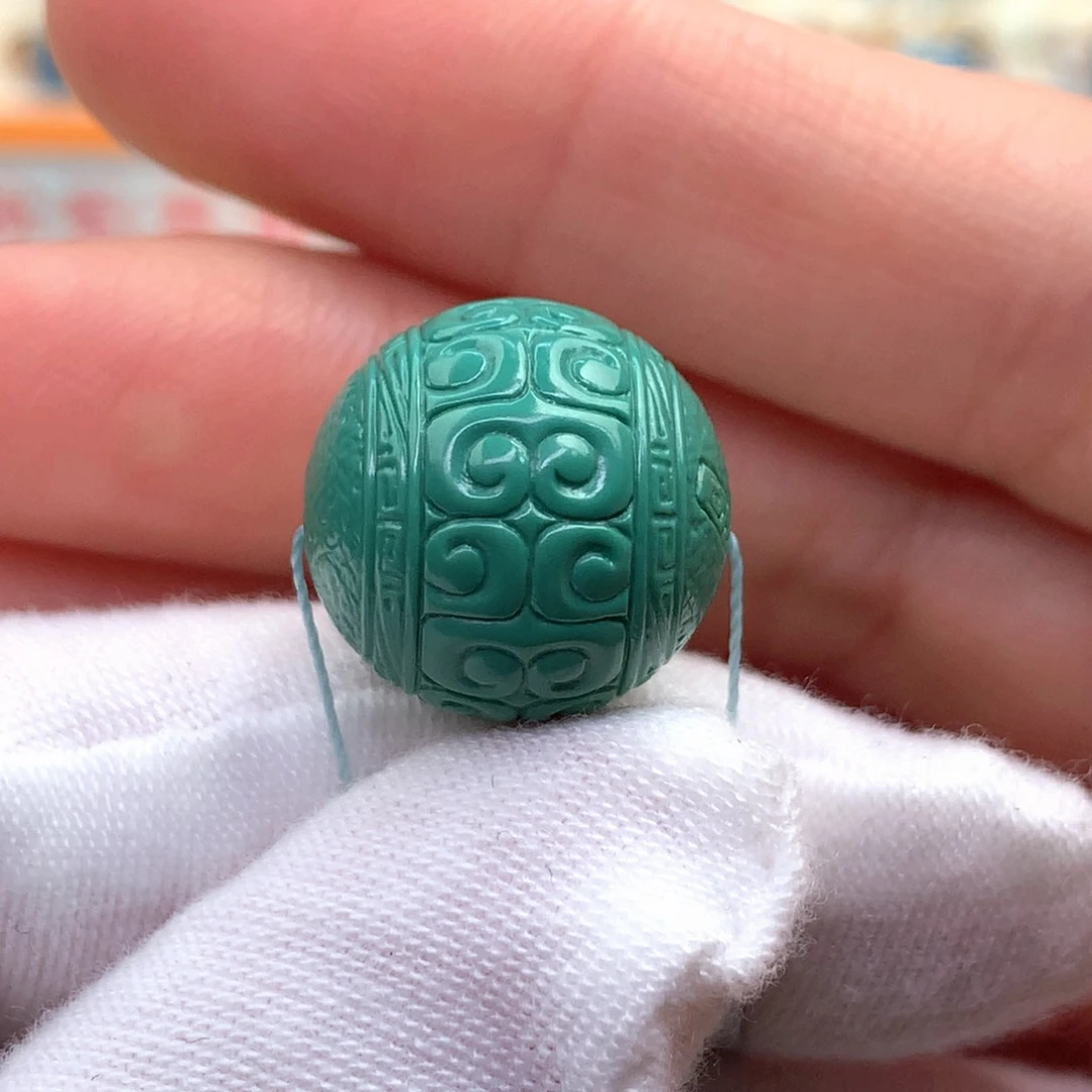 未镶嵌绿松石圆珠