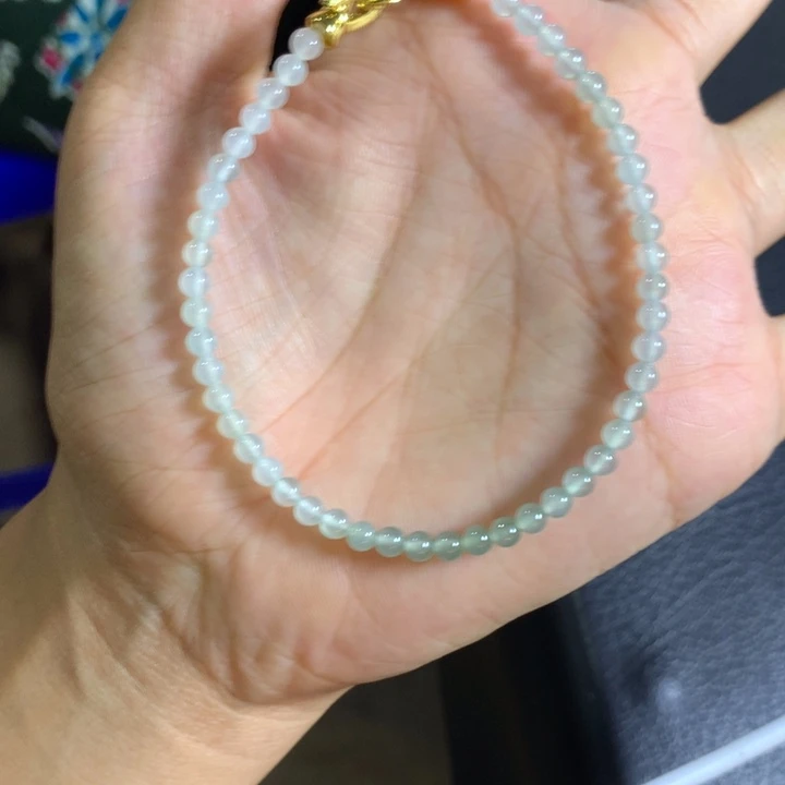 定制翡翠未镶嵌翡翠珠串卡4不退不换