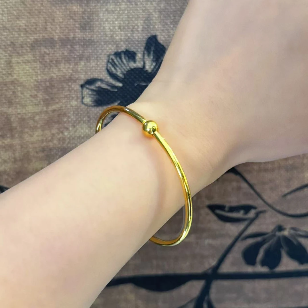 【小鹏黄金】足金999潘多拉贵妃镯5D工艺手镯