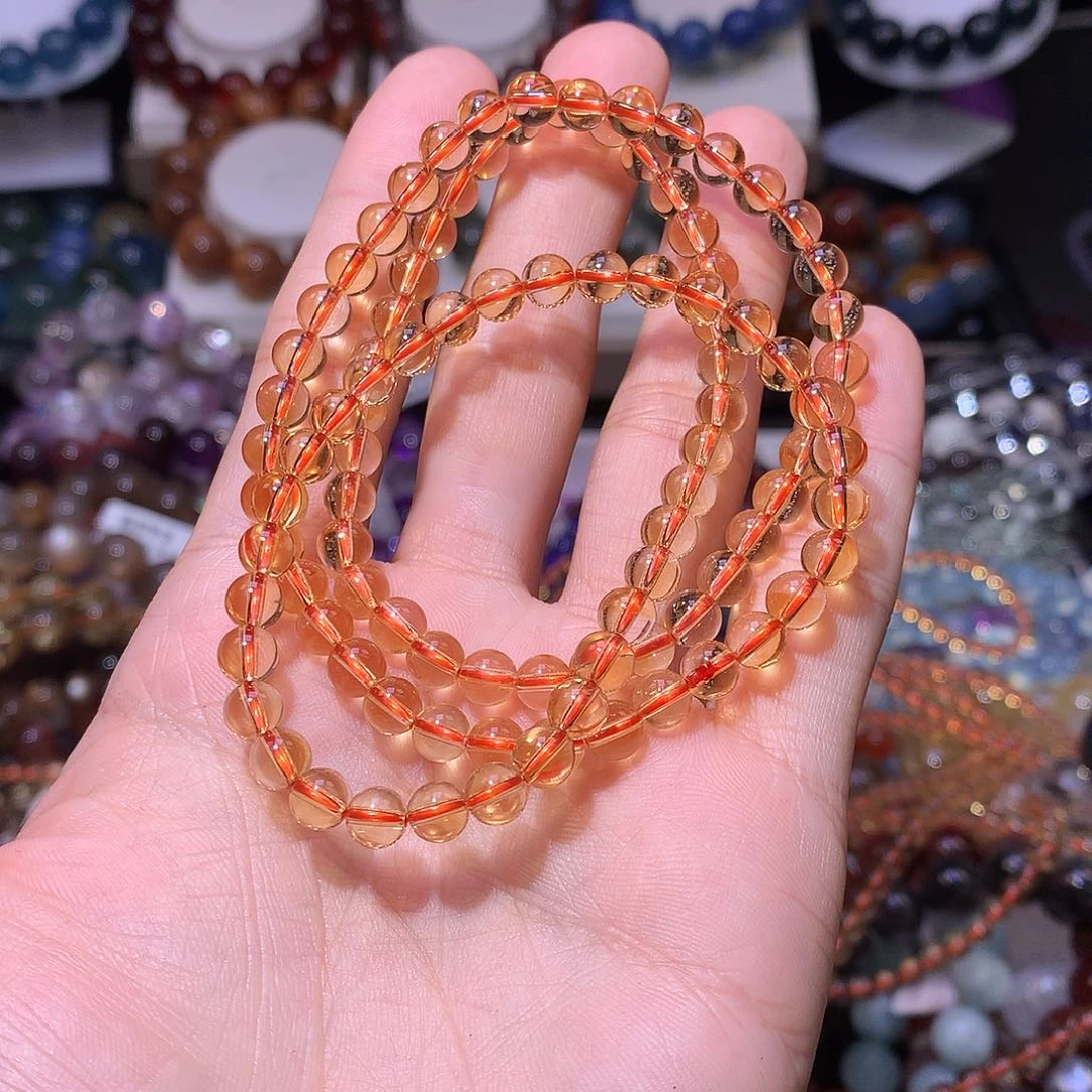 未镶嵌手链水晶黄水晶