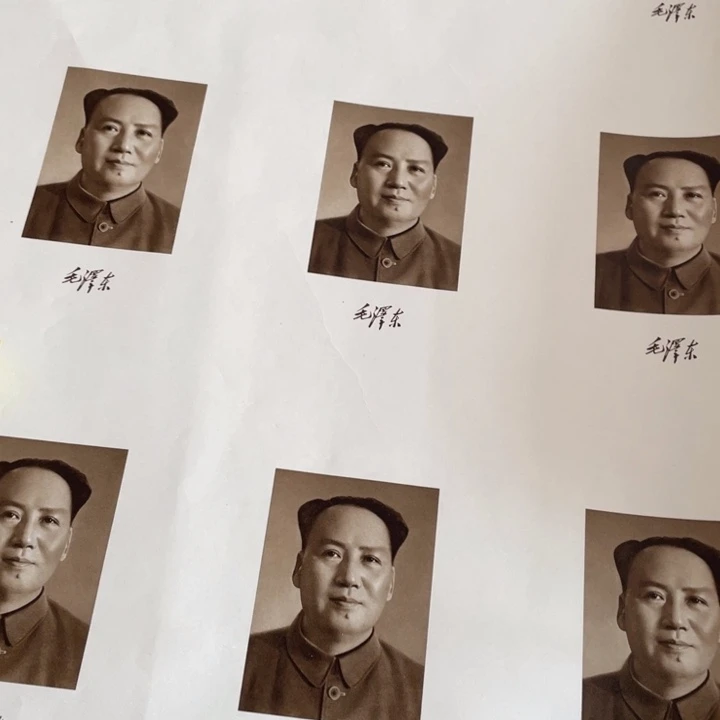 用***6毛爷爷宣传画 大开。