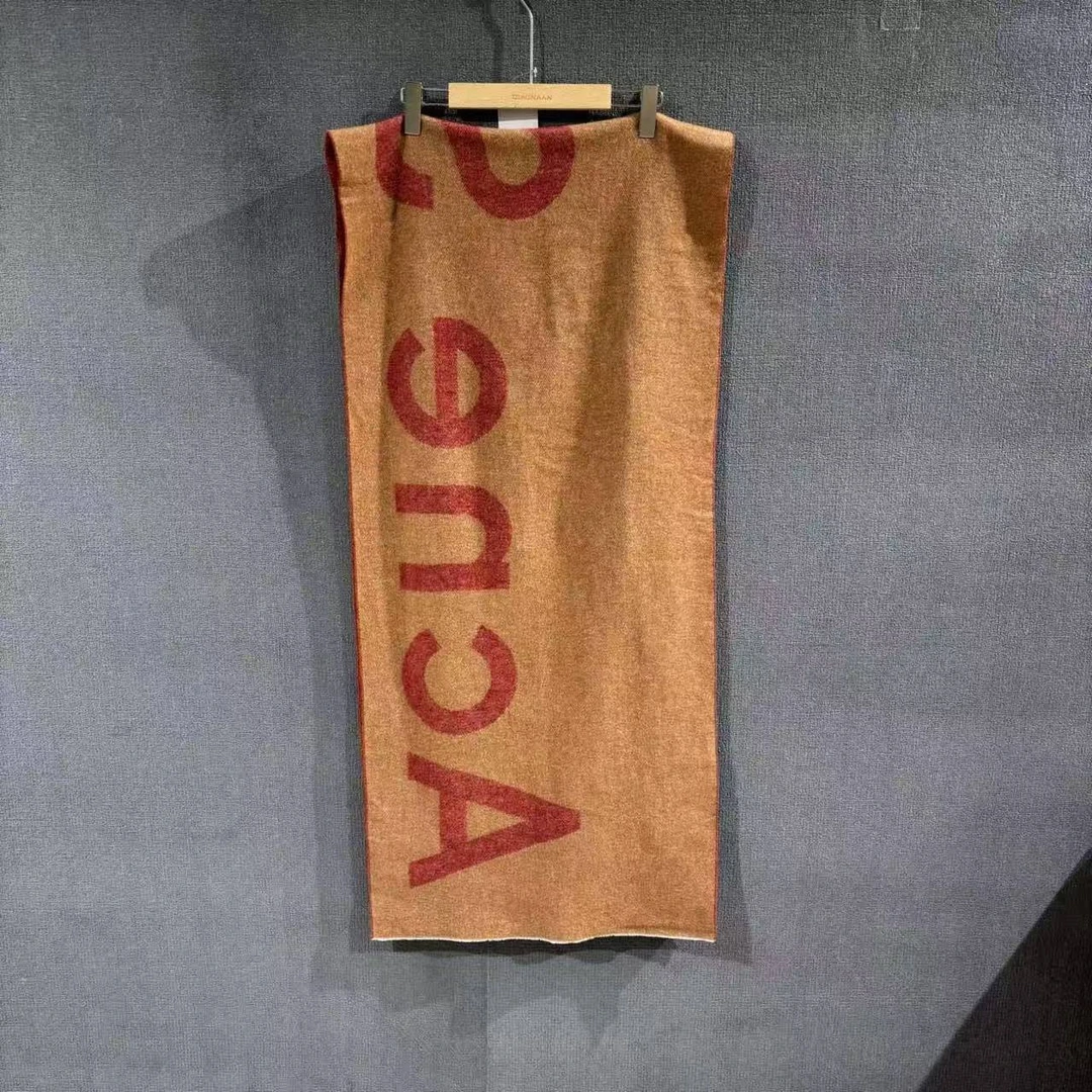 未使用 Acne studio （pm）字母大logo羊毛围巾 全新带吊/8382