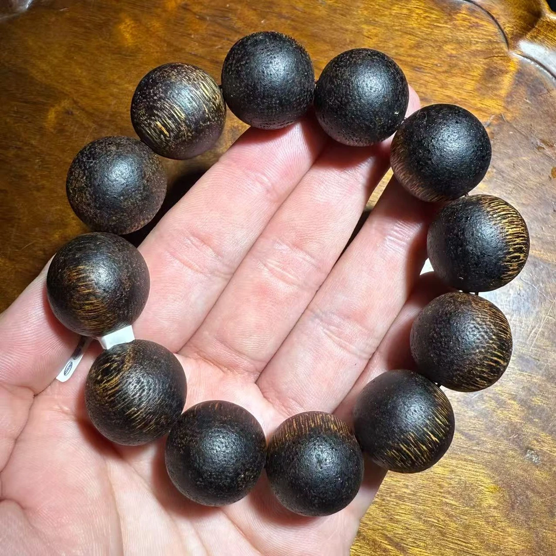 NN627 沉 圆珠大尺寸单圈手串